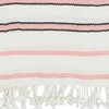 38"x78" Oversized Palms Fouta Striped Throw Blanket Gray - Design Imports - 2 of 2