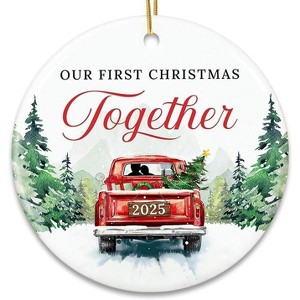 Lomsoe Christmas Couples Gift First Christmas Together Ornament First Xmas Ornament Wedding Gift Christmas Tree Ornament Christmas Gift - 1 of 1