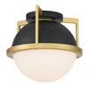 Savoy House Carlysle 1 - Light Flush Mount in  Matte Black/Warm Brass - 2 of 4