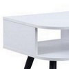 Royal Hampton Table with Melamine Paper Veneer Top and 1 Drawer, White - 4 of 4