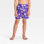 Boys' Floral Printed Swim Shorts - Cat & Jack™ Purple
