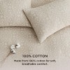 Cotton Duvet Cover Boho Textured Embroidery Jacquard Duvet Cover Set Soft and Breathable Bedding Set for All Seasons - 2 of 4