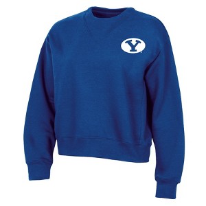 NCAA BYU Cougars Women's Fashion Fleece Sweatshirt - 1 of 3