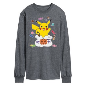 Men's - Pokémon - Gotta Eat Em All Long Sleeve Graphic T-Shirt - 1 of 4