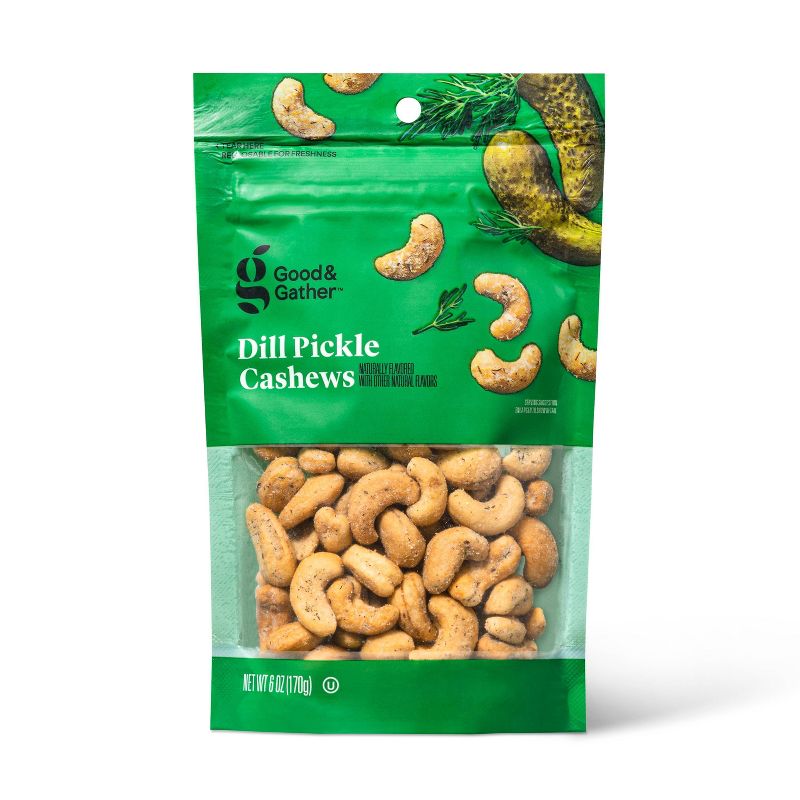 Dill Pickle Cashews - 6oz - Good & Gather™, 1 of 5