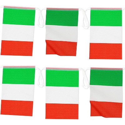 Juvale 80-Piece Italian Pennant Flag Banner String 100 Feet for Decorations 8.2 x 5.5 in