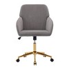 CAVINAS Ergonomic Office Chair, Adjustable Office Chair, Velvet Home Office Desk Chair, Desk Chair Comfy, Swivel Chair, Backrest Seat - 4 of 4