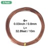 Unique Bargains Anodized Aluminum Bonsai Tree Training Wire 2 Rolls - 2 of 3