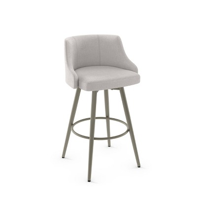 32" Duncan Swivel Metal Barstool - Gray - Amisco