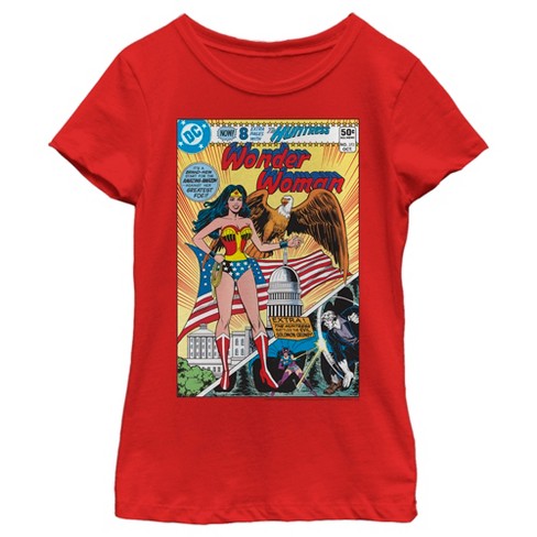 Red wonder woman hot sale shirt