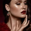 Vintage Red Gemstone Earrings for Special Occasions - 4 of 4
