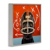 Stupell Industries Dog in Football Helmet Sports Plays Framed Giclee Art, Gray, 24" x 24" - 2 of 4