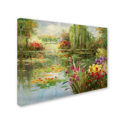 Victor Giton Water Lilies Outdoor Canvas Art