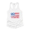 Simply Sage Market Watercolor Flag Coquette Racerback Tank - 2 of 4