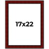 PosterPalooza | Weathered Red Picture Frame - UV Acrylic, Foam Board Backing, Hanging Hardware - 2 of 4