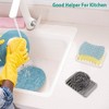 Aoibox 3PCS Self Draining Soap Holder, Premium Silicone Soap Dish for Shower, Bathroom, Kitchen, Bath Tub, Sponges, Keep Soaps Dry Clean - 2 of 4