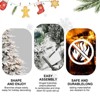 TIRAMISUBEST 6FT Flocked Christmas Tree with Branch Tips LED Lights Outdoor Indoor Holiday Decor - 4 of 4
