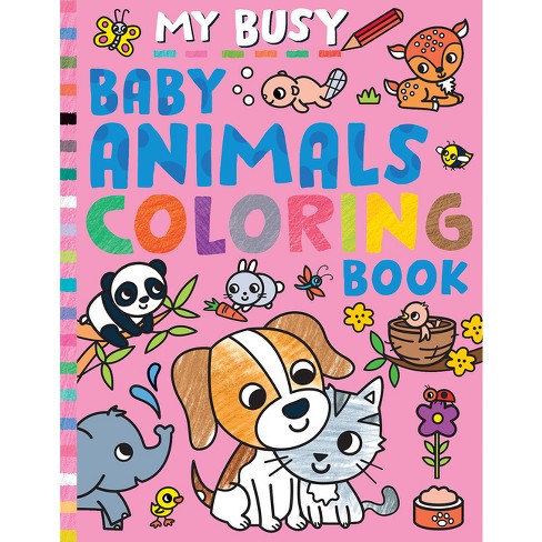 My Busy Baby Animals Coloring Book - By Tiger Tales (paperback) : Target