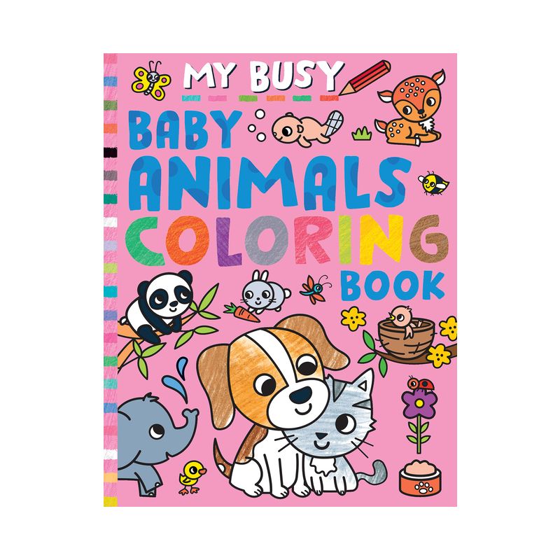 My Busy Baby Animals Coloring Book - by  Tiger Tales (Paperback), 1 of 2