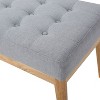 NicBex 47 Inch Ottoman Bench Modern Fabric Bench with Tufted Cushion and Irregular Legs for Living Room, Bedroom, Entryway - 3 of 4