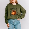 Simply Sage Market Pumpkin Season Leopard Bow Sweatshirt - 2 of 4