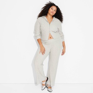 Women's Mid-Rise Cable Pants - Wild Fable™ - 1 of 3