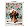 Amanti Art Bath Time Dachshund by Mowzu  Framed Canvas Wall Art - 3 of 4