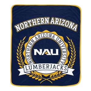 NCAA Northern Arizona Lumberjacks Crest Ultra Soft Blanket - 1 of 2