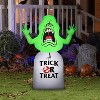 Ghostbusters Airblown Inflatable Slimer with Tombstone, 3.5 ft Tall, Green - 2 of 4