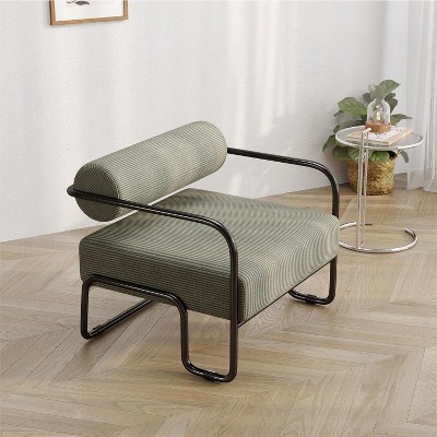 Isabel Simple Design Accent Chair, Lazy Armchair Chair with Extra Thick Cushion for Living Room and Bedroom, Indoor Furniture - Maison Boucle