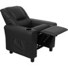 Hzlagm Everglade 19.6 in. W PU Leather Kid Recliner with Cup Holder and Side Pocket - 4 of 4
