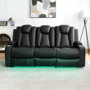 Home Imports Emporium Deluxe Theater-Style Motion Sofa with Adjustable Headrest - 1 of 4