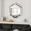 Vynxaria 28 in. Wx31 in. H inches Wall-Mounted Silver Decorative Round Wall Mirror for Home, Living Room, Bedroom, Entryway - 2 of 4