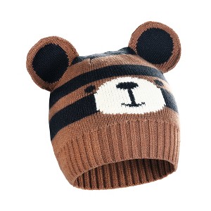 Cute Beanies Hat Cap for Kids, Warm Toddler Winter Hats, Todder Knit Hats for Boys Girls Aged 6-10 - Catalonia - 1 of 4