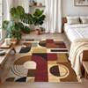 Area Rugs for Bedroom Modern Geometric Print Rugs Soft Low Pile Non Slip Indoor Rug for Playroom Dorm - 2 of 4