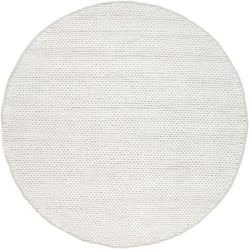 Nuloom Penelope Braided Wool Area Rug, Round 8', Off White : Target
