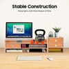 YIYIBYUS Computer Monitor Stand, Computer Rack with Drawers, Desktop Organizer Rack - 3 of 4