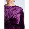 ELOQUII Women's Plus Size Twist Bodice Velvet Maxi Dress - 4 of 4