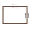 Amanti Art 22"x30" Florence Medium Brown Framed Magnetic Dry Erase Board - 4 of 4