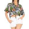 HAPPY BAY Button Down Shirt Casual Beach Blouse Shirt Summer Short Sleeve Tropical Vacation Tops Hawaiian Shirts Colorful - 3 of 4