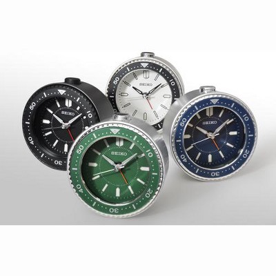 Seiko Black Quartz Beep Alarm Clock with LumiBrite