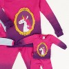 Leveret Girls Cotton Pajamas with Matching Doll Outfit – 2 Pack – Puppy & Pink Unicorn - 3 of 4