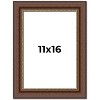 PosterPalooza | Traditional Brown Picture Frame - UV Acrylic, Foam Board Backing, Hanging Hardware - 2 of 4