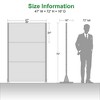 Wooakway 72"H 47"W Outdoor Metal Garden Trellis Privacy Screen Lattice Panel Indoor Room Divider - 4 of 4