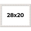 PosterPalooza | Sculpted White Picture Frame - UV Acrylic, Backing Board, Hanging Hardware Included - 2 of 4