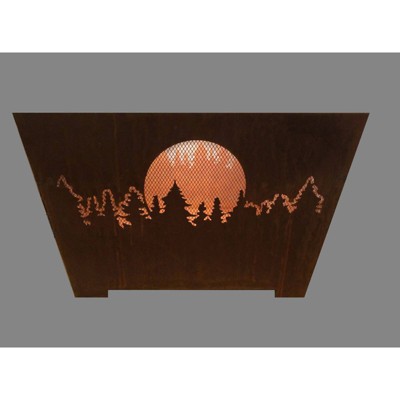 Laser Cut Forest and Moon Basket Copper - Esschert Design