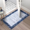 Modern Bordered Area Rug Washable Border Rug Living Room Rug Soft Low Pile Rug - 3 of 4