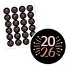 Big Dot of Happiness Rose Gold Happy New Year - 2026 New Year's Eve Party Circle Sticker Labels - 24 Count - 2 of 4