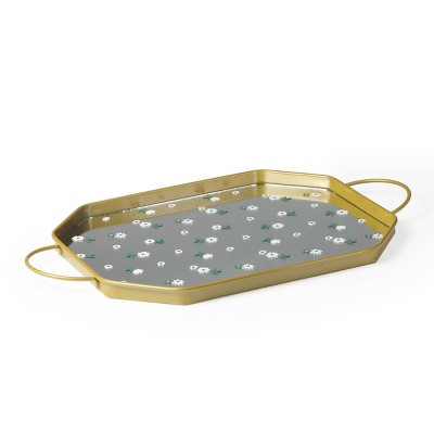 Floral Mirrored Tray - Bullseye's Playground™