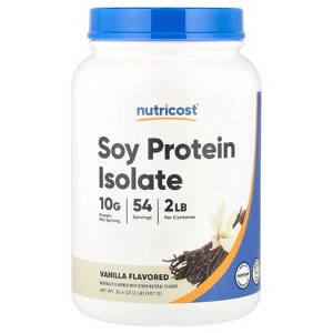Nutricost Soy Protein Isolate, Vanilla, 2 lb (907 g) - 1 of 2